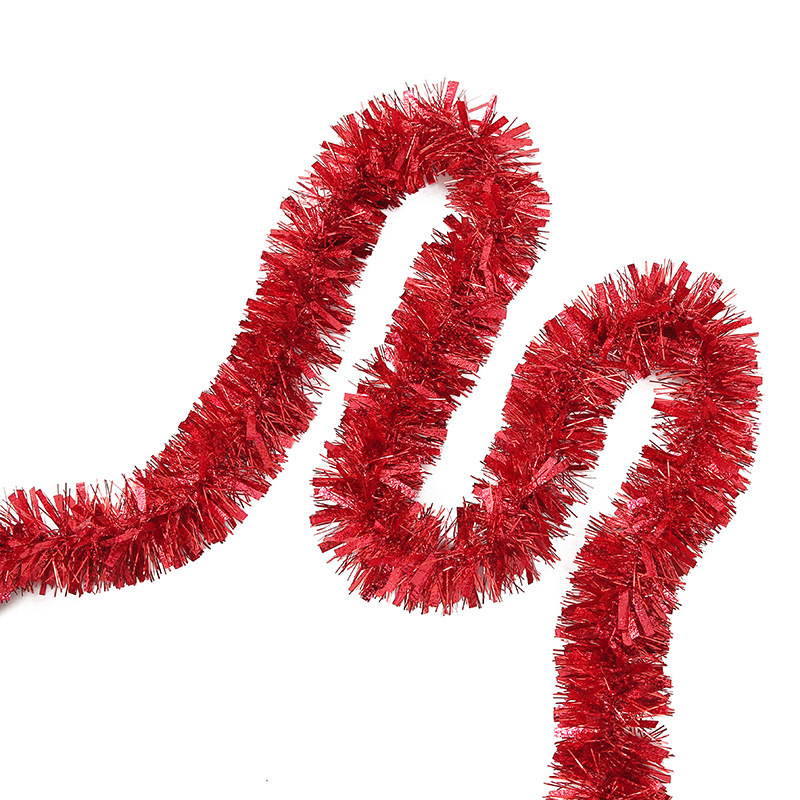 Navidad colorido raya lana raya Garland bar escuela kindergarten atmósfera diseño partido apoyos decoración del árbol de Navidad