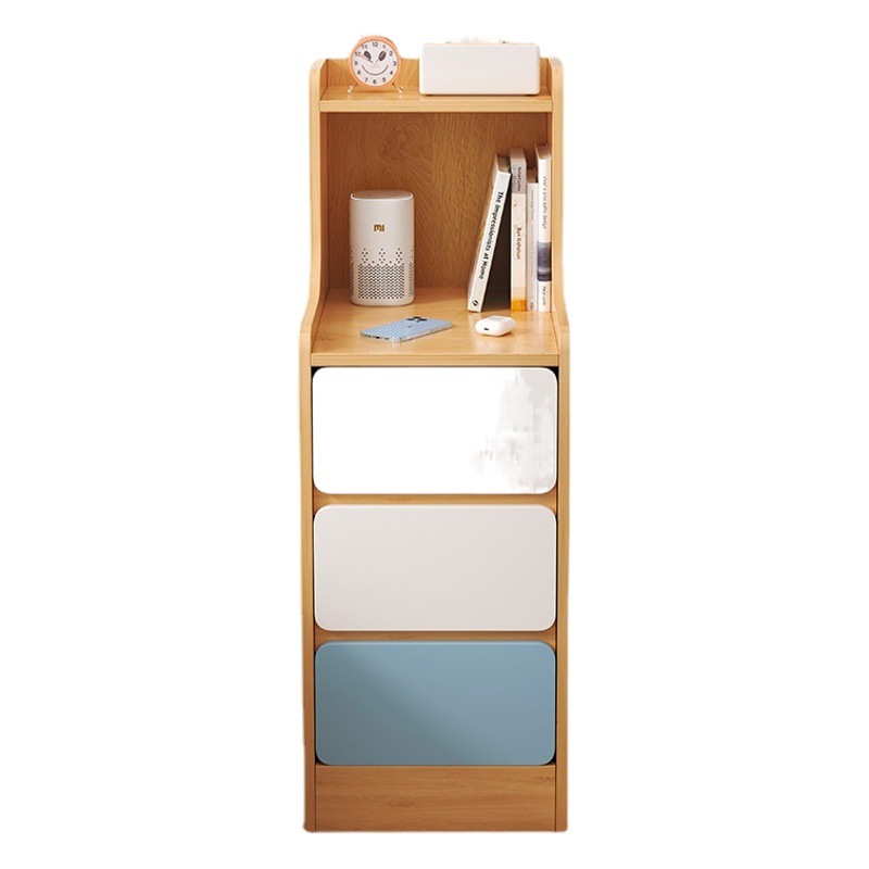Mesita de noche rack de almacenamiento simple moderno pequeño ultra estrecho simple mesita de noche mini gabinete de almacenamiento para sala de alquiler