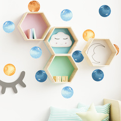 新款FX-F335彩繪彩色圓點DIY臥室客廳玄關家居牆面裝飾牆貼紙自粘