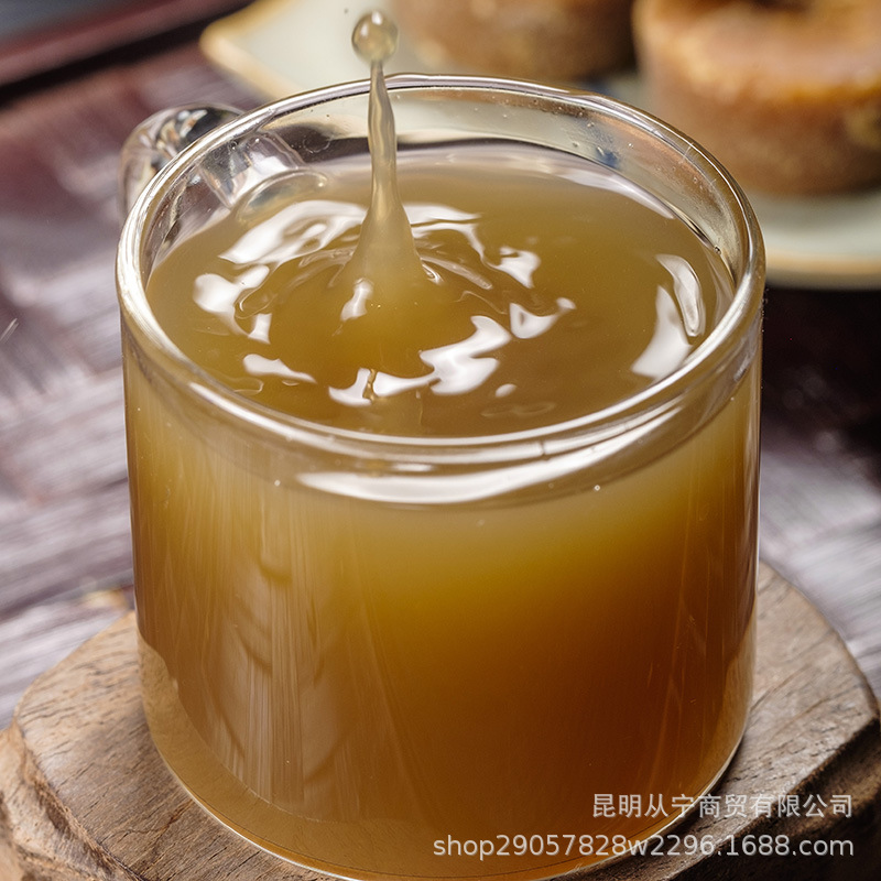 Yunnan Qiaojia Small Bowl Brown Sugar Pure Sugarcane Juice Individually Wrapped Jar 368g details