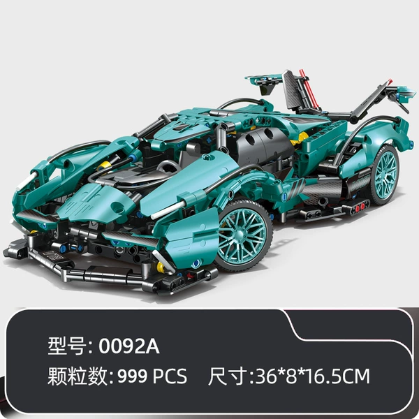 Tiffany blue V12 sports car 1:14 [static version 999 particles]
