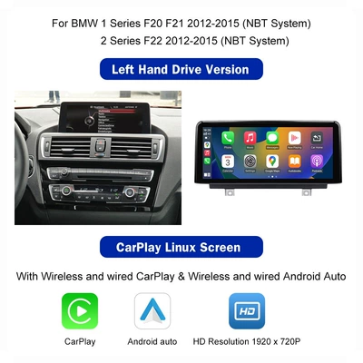 10.25" Car Navigation Screen with Wireless Carplay Suitable for 1/2/3/4 Series Nbt Player Linux System (Car display) - 12-series-left-hand-drive-nbt-system