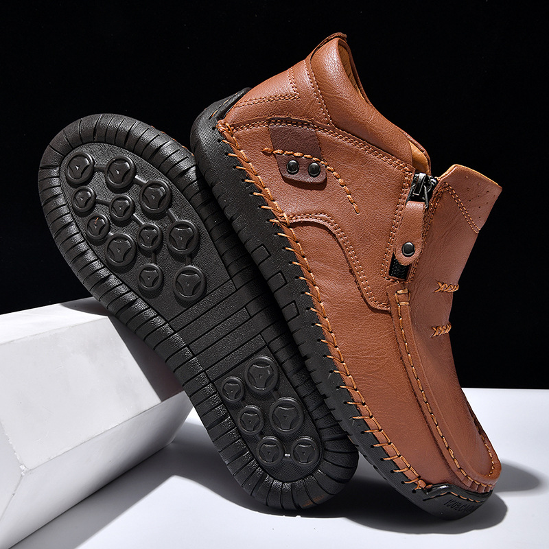 Herr chukka boots i läder handsydda fritidsskor för outdoor_voghion.com