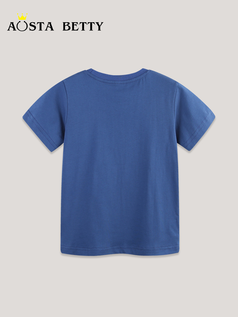 Nuevos productos de verano para niños camisetas de mangas cortas europeas y americanas para niños camisetas de moda de automóviles impresos para niños una camisa de cabello image 3