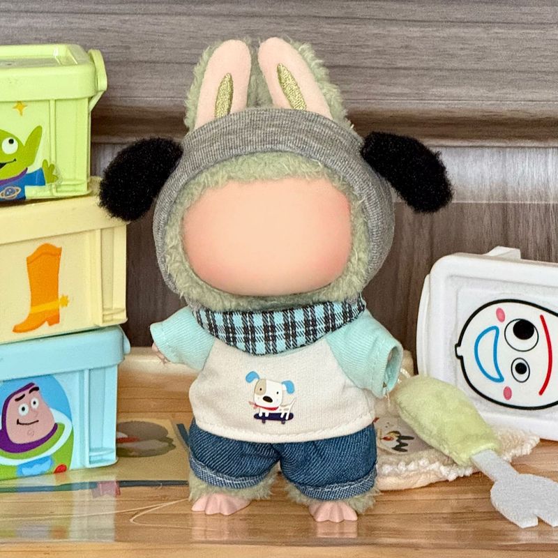 仅衣服适用于一代二代三代拉布布搪胶公仔等娃娃衣服裙子零售批发|undefined
