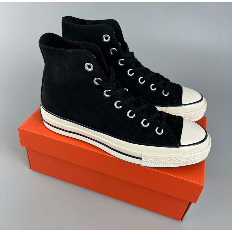 New Autumn and Winter Suede Black High-Top Couple Sneakers
