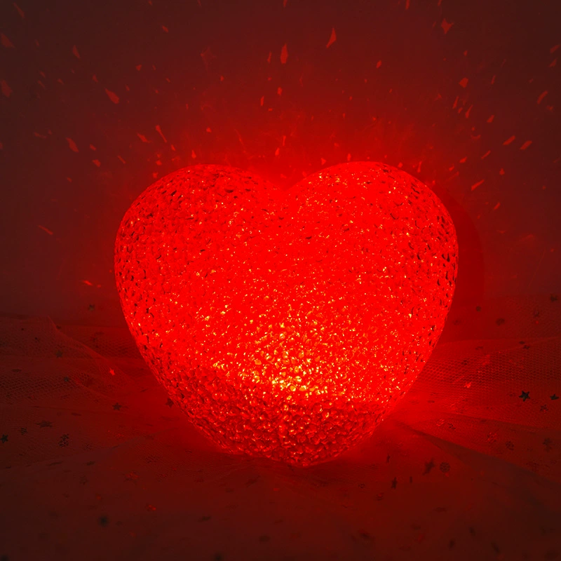 Сердечная LED ночник, 5 Вт, размеры 8–30 см, несколько цветов, эластичный ремешок