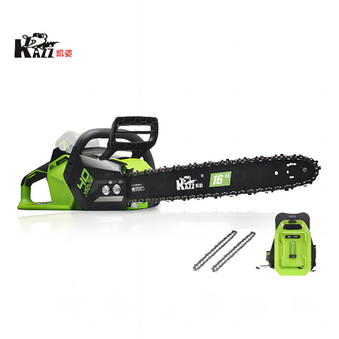 凯姿KZ450Li锂电池伐木锯手持无线16寸电链锯户外砍树充电式电锯