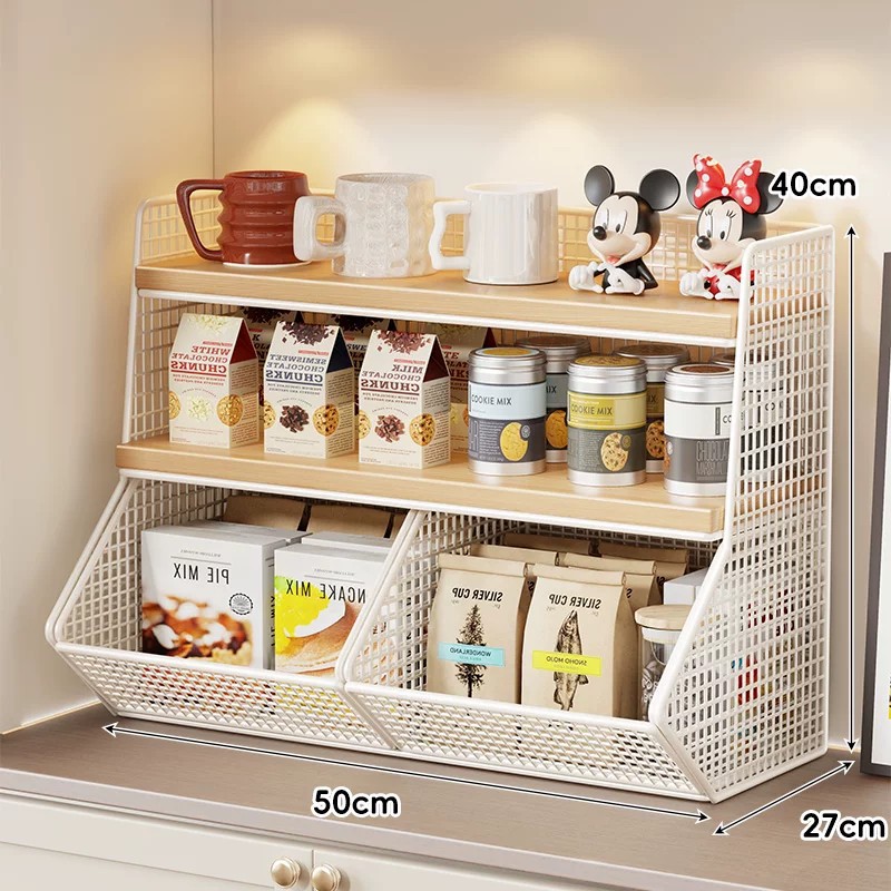 Estante Multicapa Organizador de Tazas de Escritorio