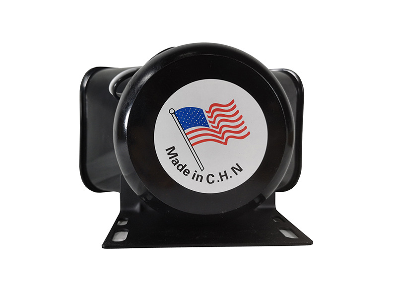 12V Car Alarm Speaker 200W High-Power Loudspeaker Siren Speaker Slanted Design Black Horn Speaker