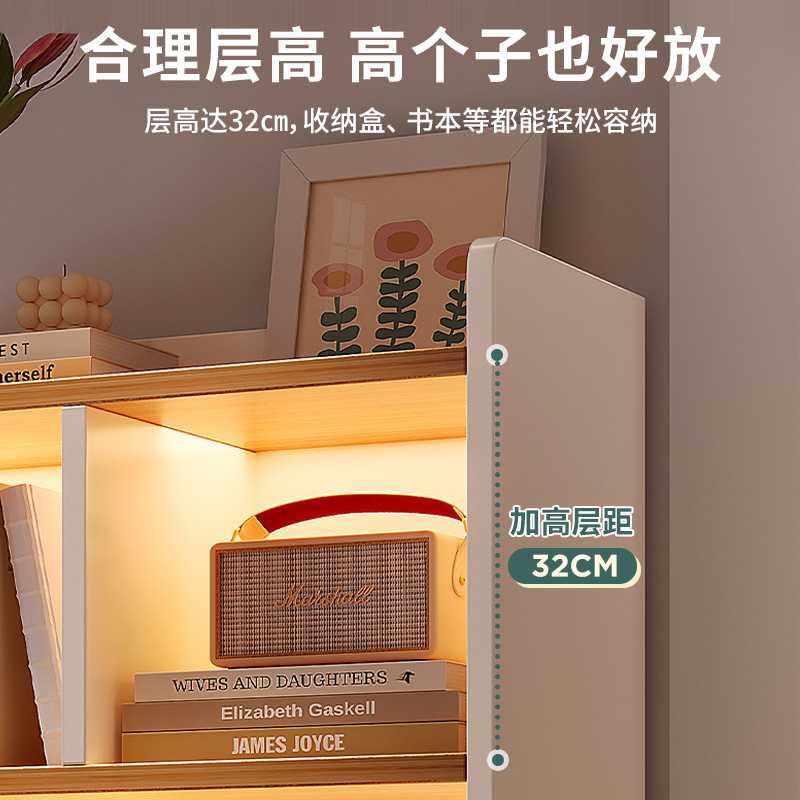 Estante de libros junto al gabinete de televisión estante de piso estante de almacenamiento sala de estar armario de almacenamiento estante de exhibición estante de biblioteca contra la pared