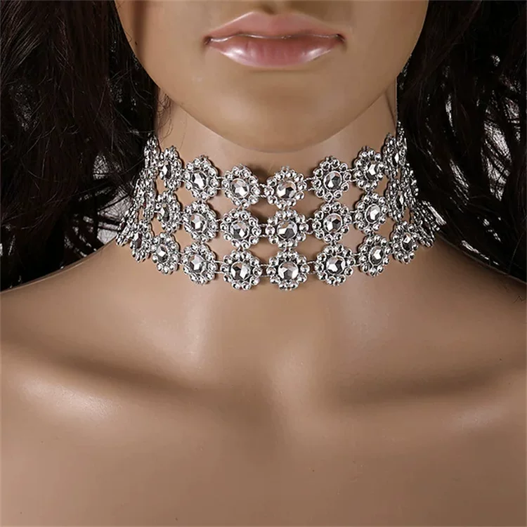 Чокер, модное ожерелье, панк-стиль, золото и серебро