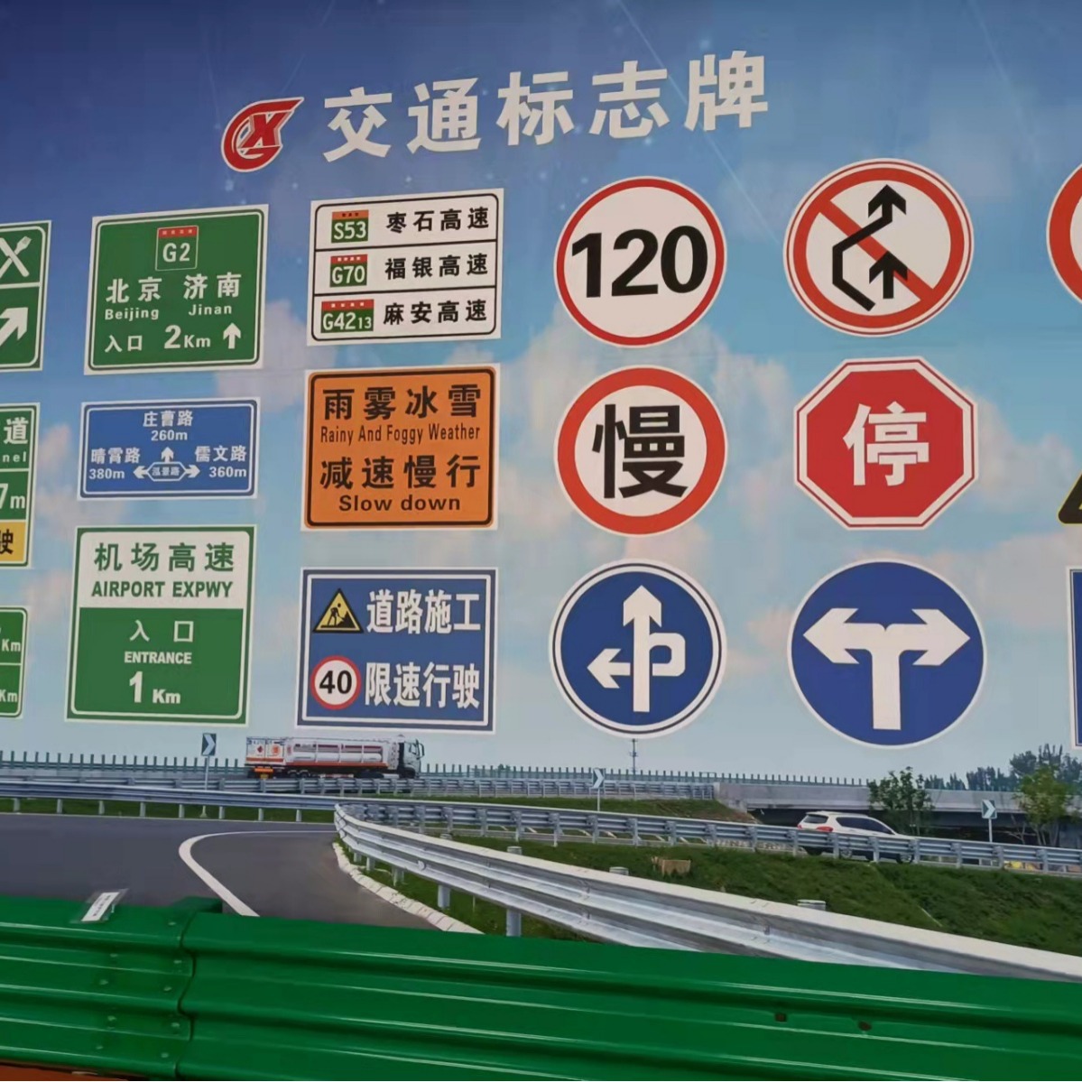 镀锌防护栏 反光镀锌隔离桩 镀锌悬臂标志杆 镀锌限高门式钢支架