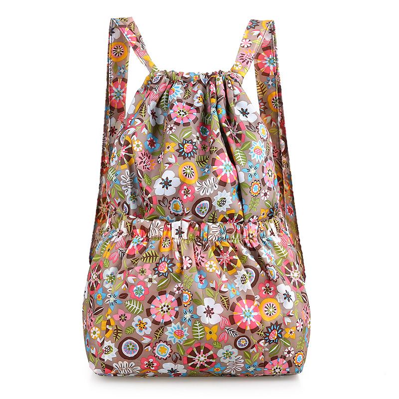 New Ultra-Light Backpack Drawstring Backpack Large Capacity Travel Backpack Folding Fitness Bag Training Backpack Drawstring Pocket