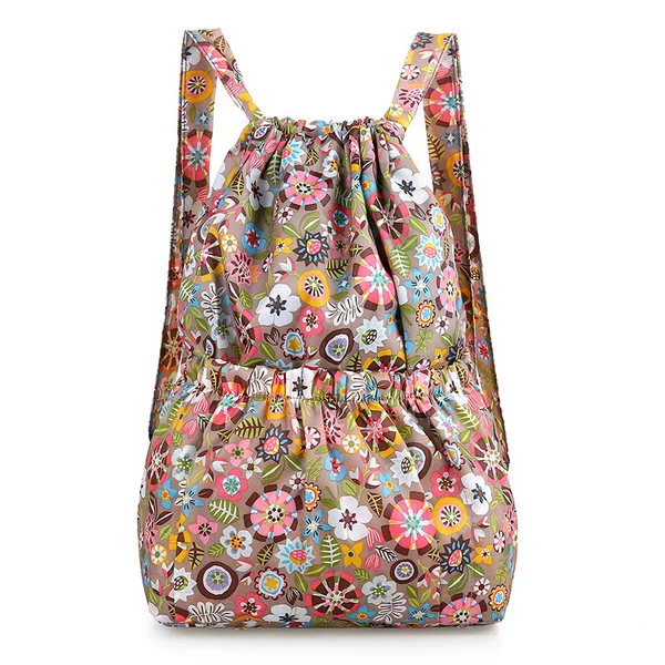 New Ultra-Light Backpack Drawstring Backpack Large Capacity Travel Backpack Folding Fitness Bag Training Backpack Drawstring Pocket