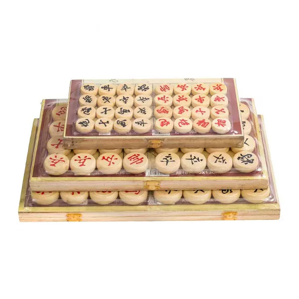 Solid Wood Chess Large Plus Chessboard for Children, Students, Adults, Medium Training, Small Household Wooden Chess