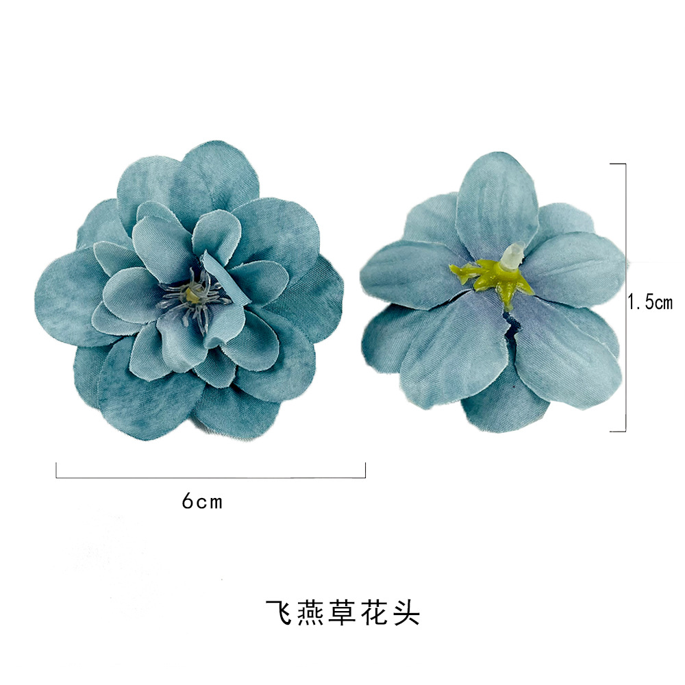 Flores hechas a mano de simulación de golondrina DIY ropa de decoración de cabello ilustración material de flores de pinzas flores falsas de hincia
