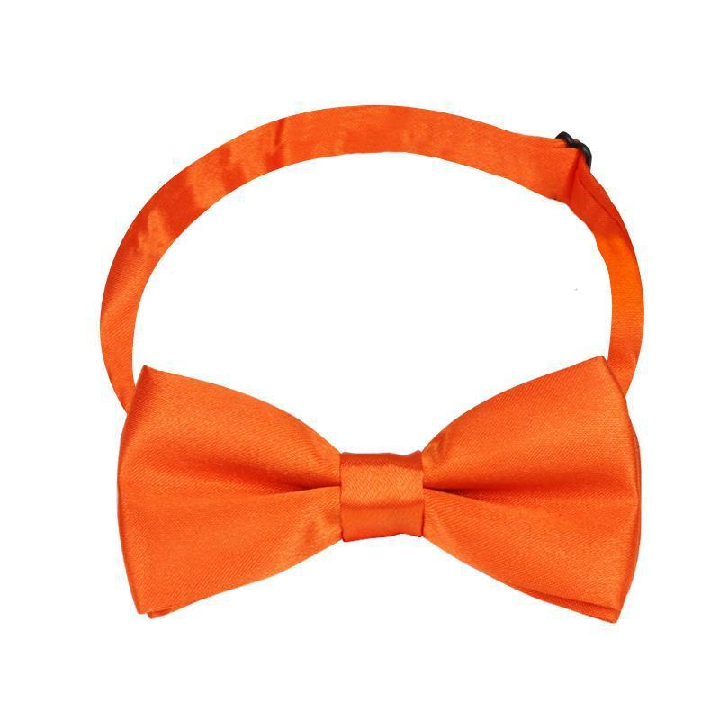 오렌지 어린이 나비 넥타이