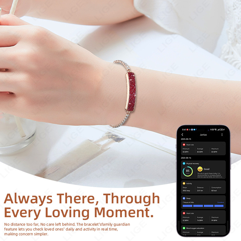 B5 Smart-Armband mit Herzfrequenzmessung, Blutsauerstoffmessung, Stresstracker, Schlafüberwachung, Schrittzähler, Fernsteuerung der Kamera, Unisex-Smartwatch_voghion.com