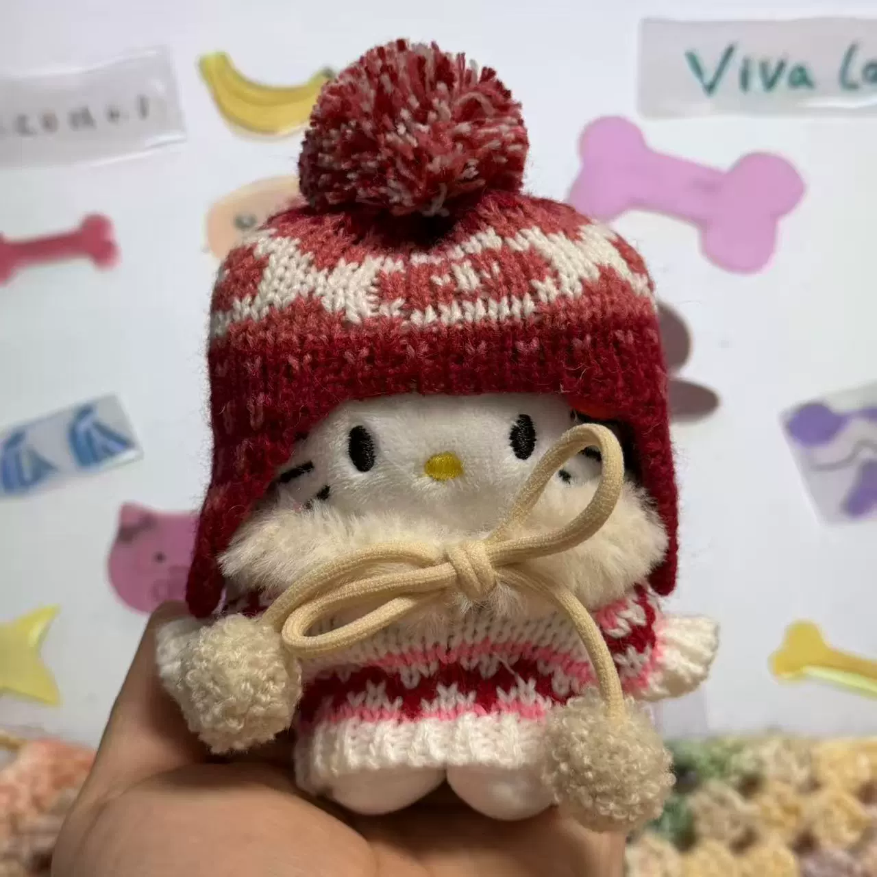 Плюшевая подвеска-брелок для ключей (Hello Kitty) симпатичная кукла, мягкая мини-плюша 10+ вариантов дизайна, подарок 0.038 кг