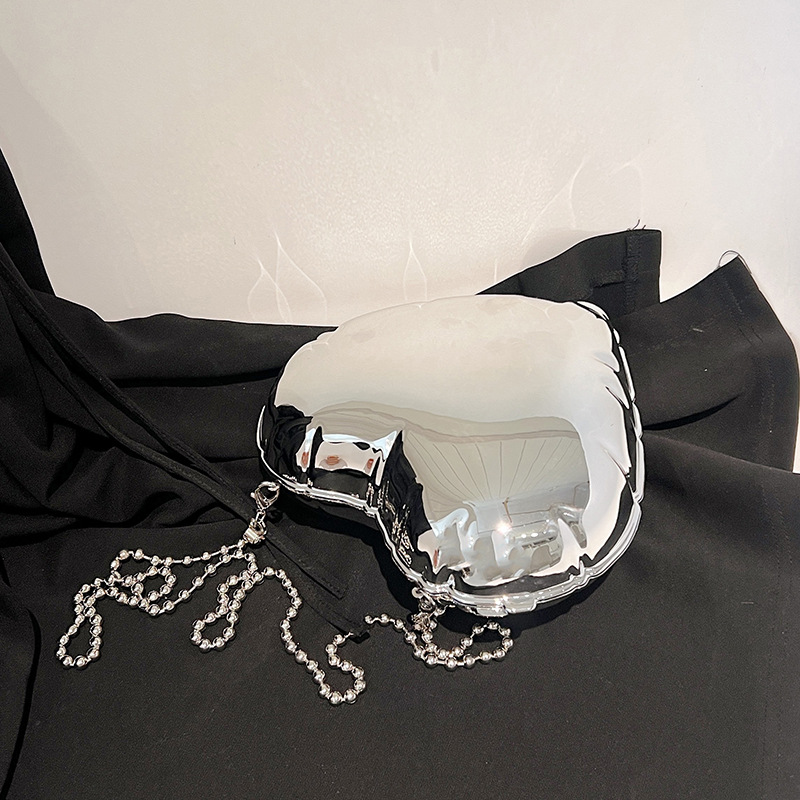 Bolsa tiracolo feminina elegante com corrente_voghion.com