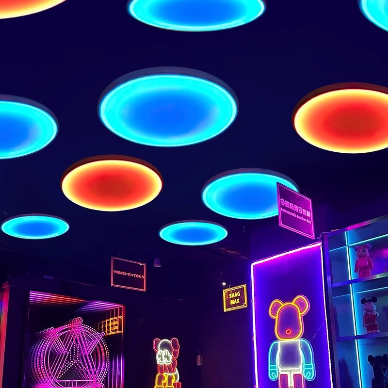 Luz de la atmósfera de la luna brillante bar bar cafetería restaurante restaurante Hotpot tienda de barbacoa tienda de juegos en línea ciudad bar candelabro