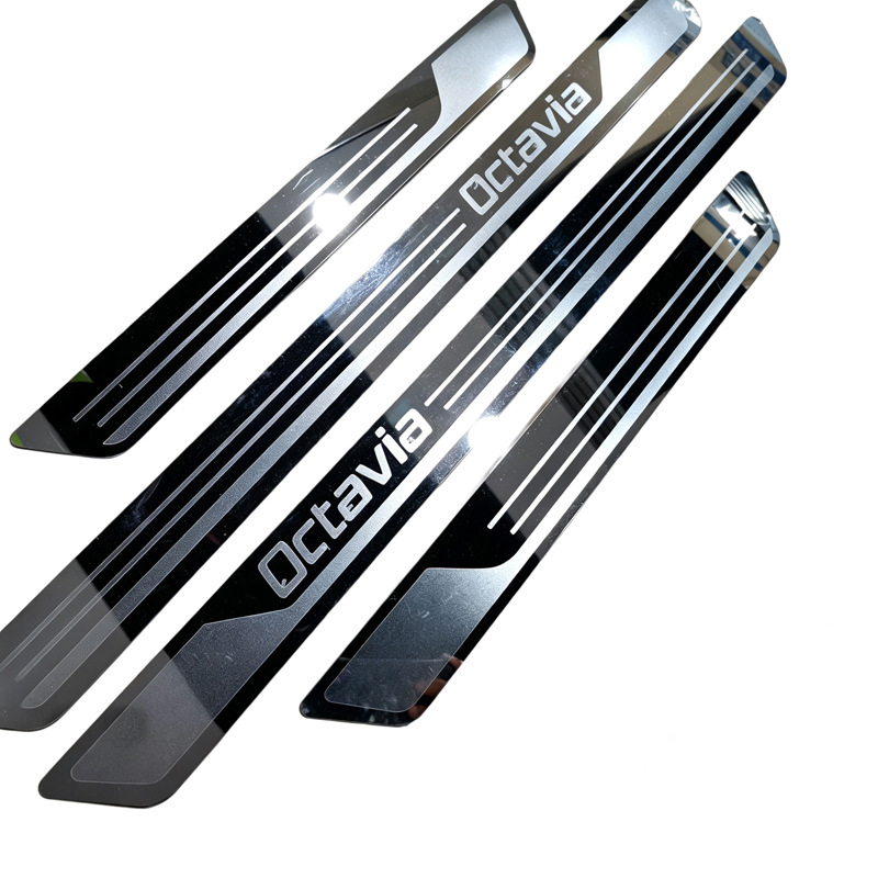 Volkswagen Skoda Fabia/Octavia/Superb Door Sill Plates Skoda Scala Modified Stainless Steel Threshold Strips