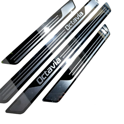 Volkswagen Skoda Fabia/Octavia/Superb Door Dekorativ pedal başlıqları - octavia-ultra-thin-threshold-strip