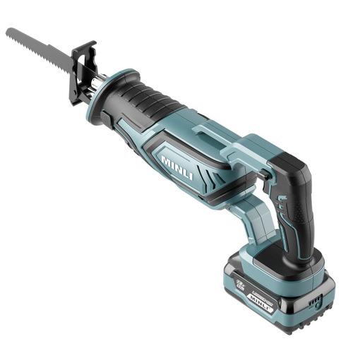 Minli Factory Direct Lithium Battery Reversible Saw Electric Rip Saw Multi-Function Outdoor Handheld Cutting Saw