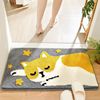 Bathroom anti -sliding pad water absorption floor cushion toilet door Stepshop anti -sliding cushion home carpet toilet foot pad