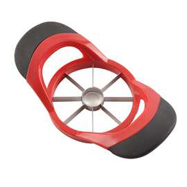 不锈钢苹果切塑料手柄红色八切苹果分离器苹果切块器切果器苹果切