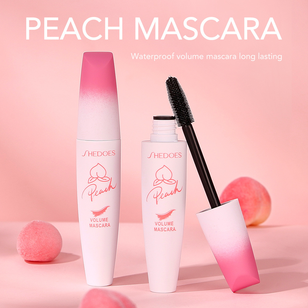 Maquillaje transfronterizo SHEDOES melocotón rímel duradero impermeable fácil de quitar a prueba de sudor no floreciente grueso alargado