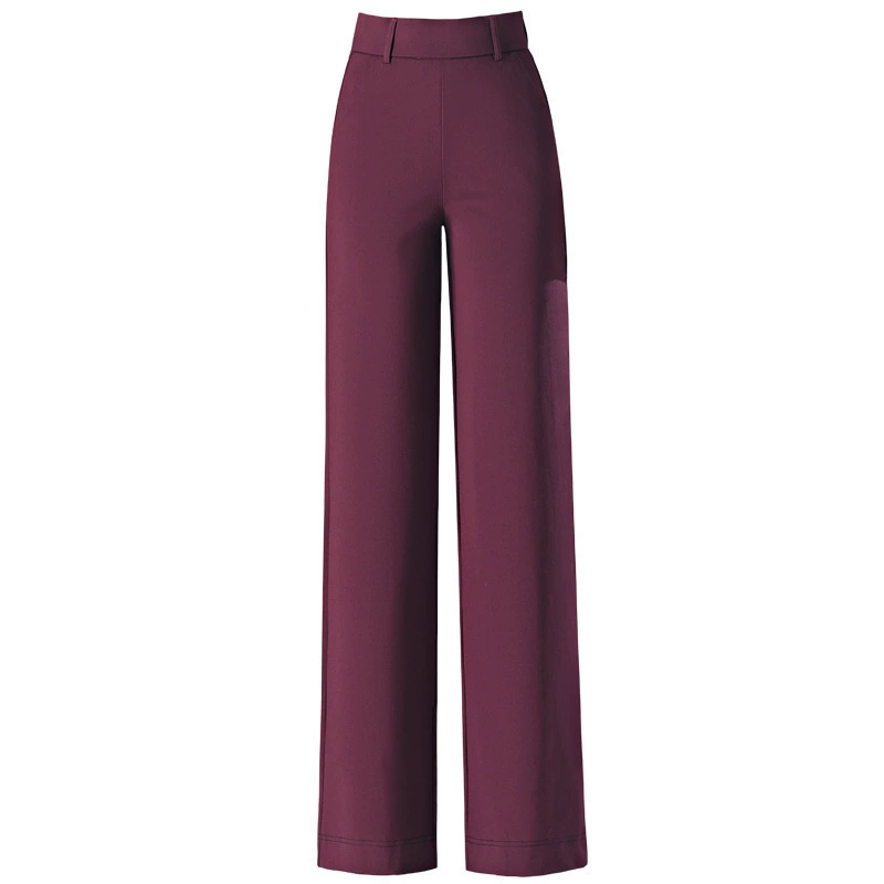 Suit, spring summer thin trousers, high-end, high waist, loose straight fit
