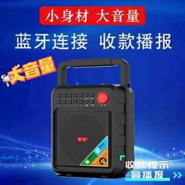辉邦B83手提蓝牙音响家用K歌广场舞播放器可充电插卡收款播放
