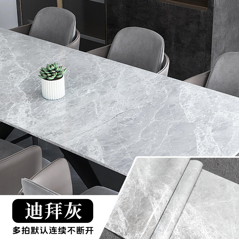 Marble oil-proof sticker [dubai gray]