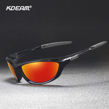 KDEAM新款超輕TR90偏光太陽鏡  戶外騎行眼鏡  3D金屬logo KD0811