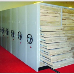 Intelligent Artifact Rack, Metal Material, Warehouse Storage Rack, Base Map Cabinet, Compact Rack, File Cabinet.