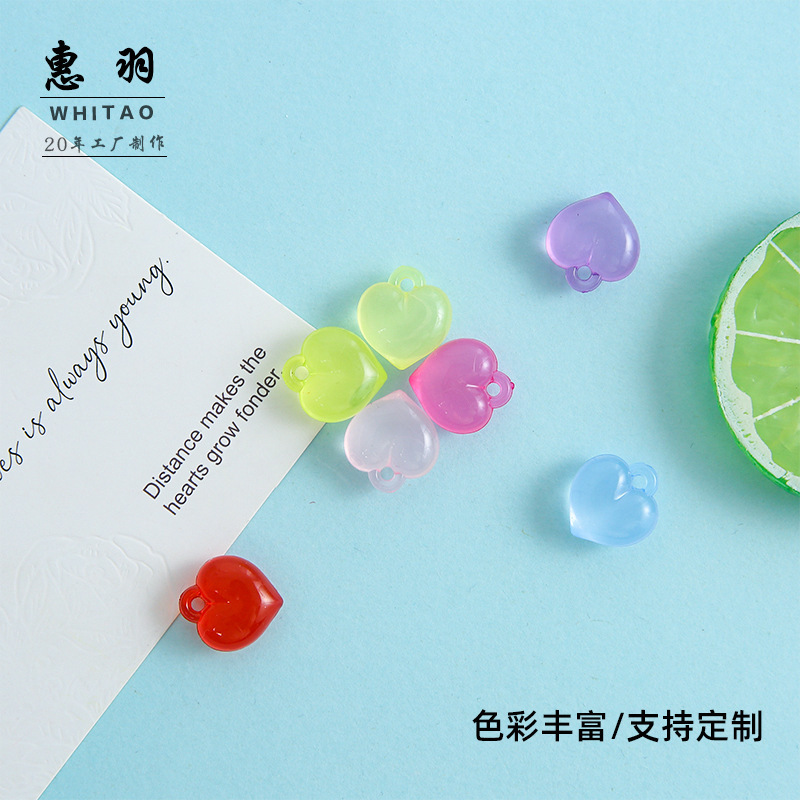 Colorful Small Transparent Heart Pendant Keychain DIY Accessories Handmade Materials Resin Accessories Jewelry Decoration Wholesale Colorful Small Transparent Heart Pendant Keychain DIY Accessories Handmade Materials Resin Accessories Jewelry Decoration Wholesale