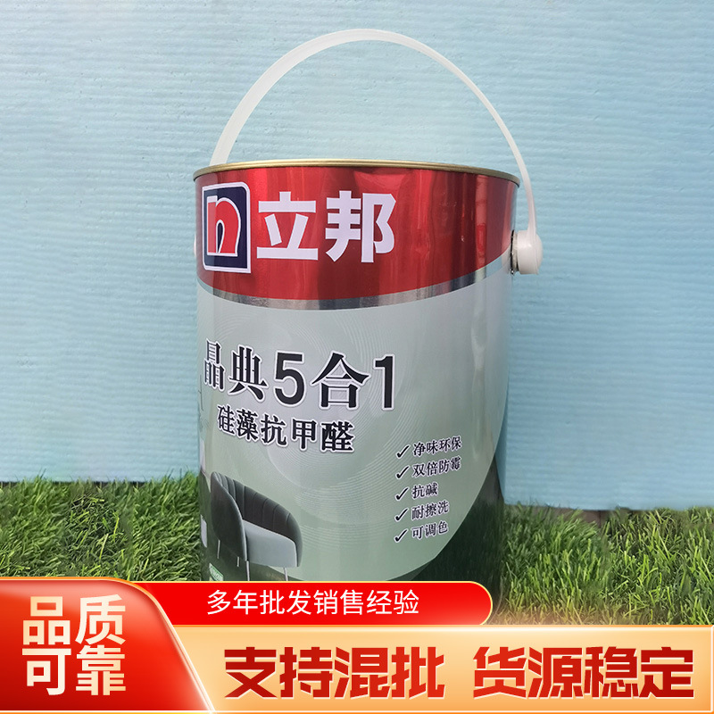 立邦晶典五合一硅藻抗甲醛油漆 5L油漆 立邦墙面漆