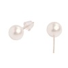 Small earrings from pearl, 925 sample silver, simple and elegant design