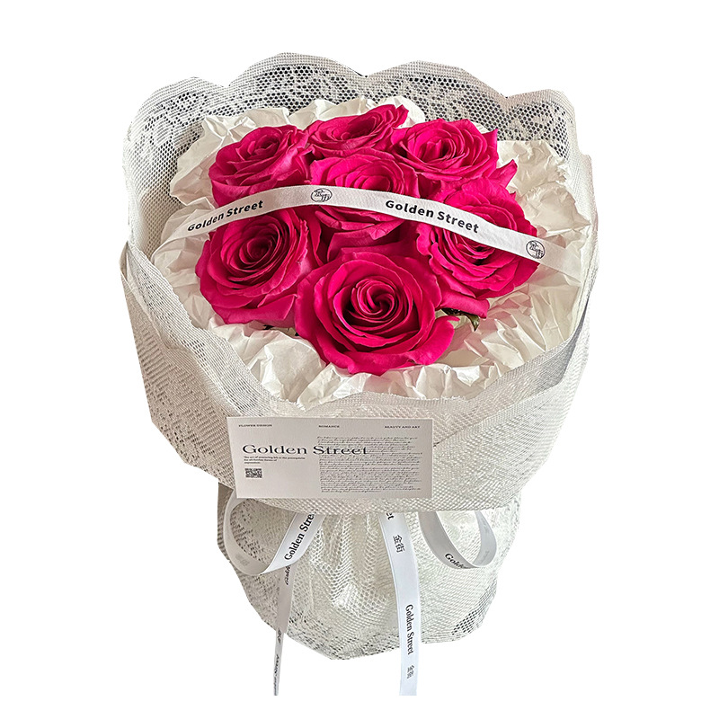 Red red encaje niñas bordado hilo de tela de flores hueco tela de embalaje de flores atmósfera material ramo de flores materiales floristas