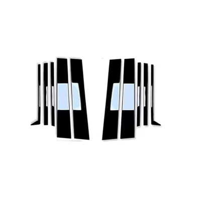 Şüşə kənarı xromları/moldingləri Window Trim Stainless Steel - 24-types-of-prado-middle-columns-10-pieces-glossy-black