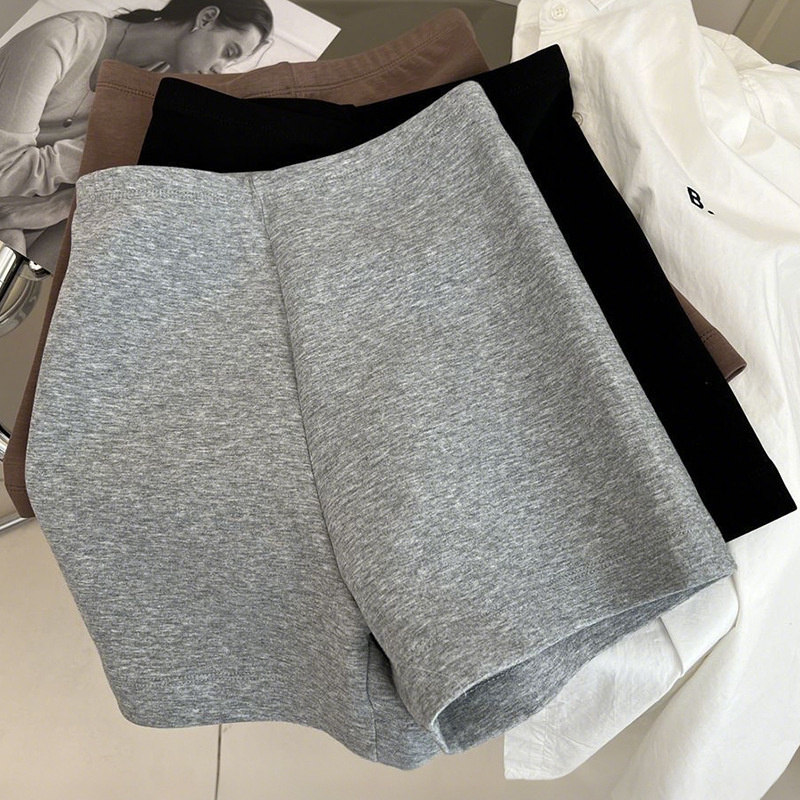 Hot Girls Basic Solid Color All-match Anti-glare Safety Pants Shorts Women's Slim-fit Inner Running Sports Cycling Pants for Summer