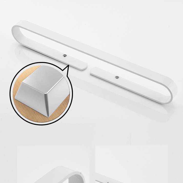 Toallero de baño sin perforación, barra simple nórdica blanco o negro