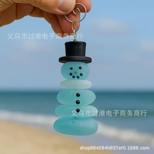 独立站 新款 Christmas Coastal Ornaments 亚克力圣诞海岸装饰品|undefined