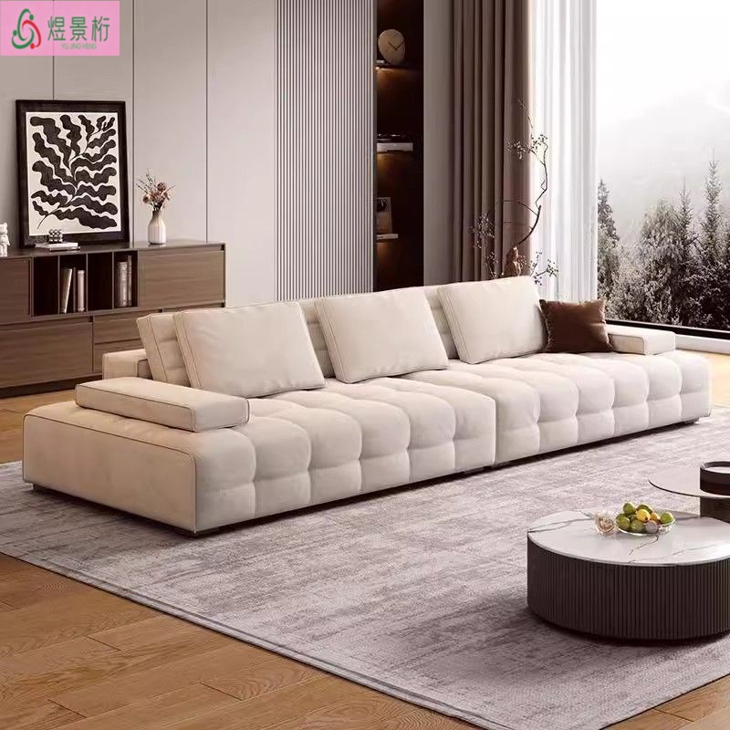 New Lawrence Fabric Sofa for Home Living Room Adjustable Velvet Sofa Italian Minimalist Row Combination Sofa
