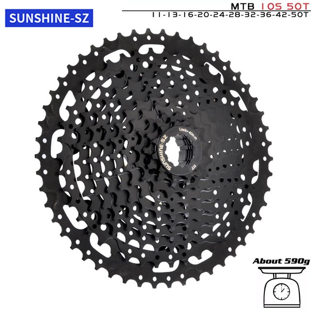 SUNSHINE-SZ フリーホイール 8/9/10/11/12 速 ブラック シマノ対応 マウンテンバイク ロードバイク  詳細画像