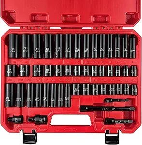 Mühərrik tənzimləmə alətləri Set Pneumatic Ratchet Wrench Metric - 38-pneumatic-49pcs