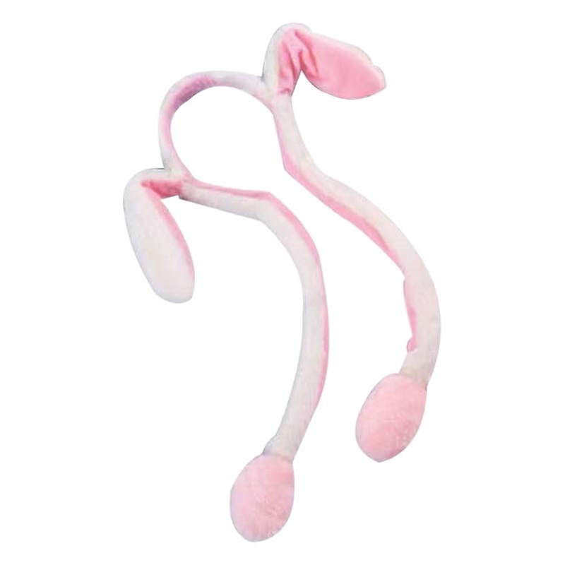 Tiktok mismo estilo luminoso conejo sombrero de dibujos animados airbag Orejas de conejo en movimiento Internet celebridad diadema venta lindo artefacto
