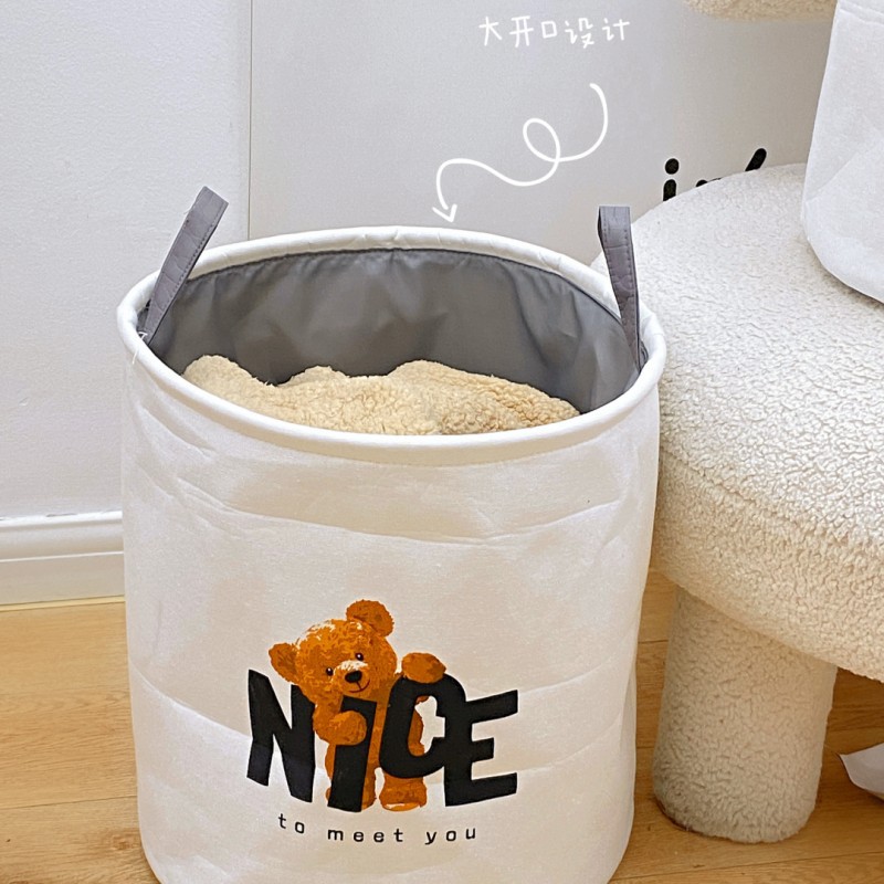 Cesta de almacenamiento de lavandería plegable cesta de la ropa del hogar cesta de la ropa de baño de estilo japonés cesta de la lavandería portátil